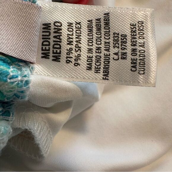 Luli Fama Mermaid Wishes bikini set High Leg Banded Bottoms  triangle top medium - Picture 9 of 11